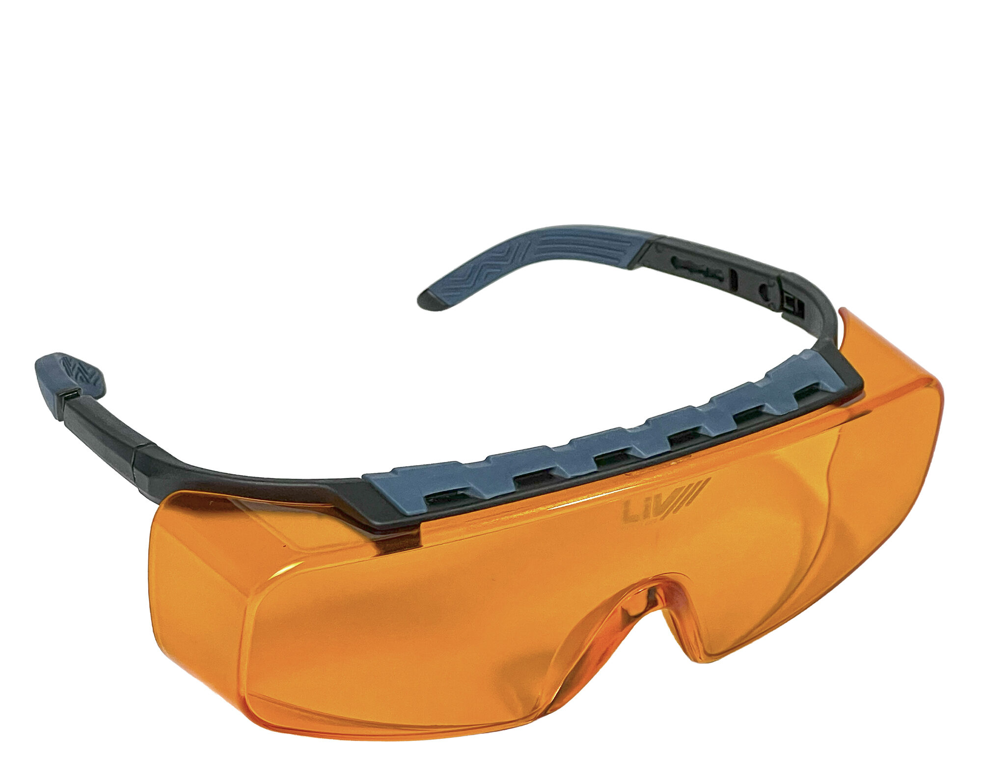 The visualization system requires a liquid solution, the LIV light, and orange goggles